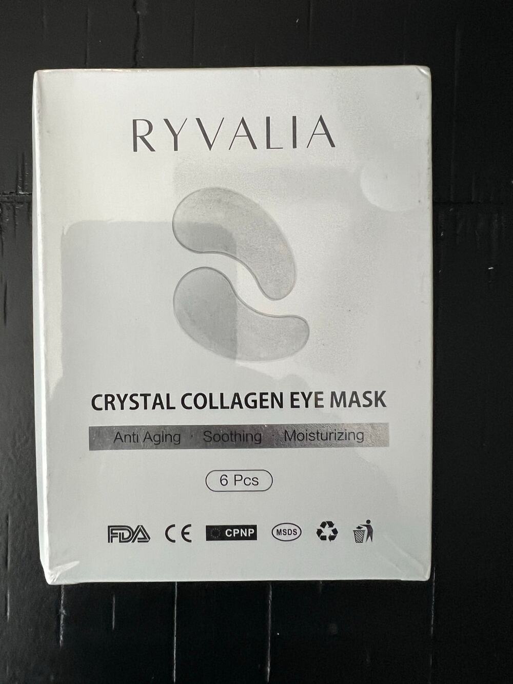 Ryvalia Crystal Collagen Eye Mask Anti-Aging Moisturizing 6 Pcs New EXP 2028